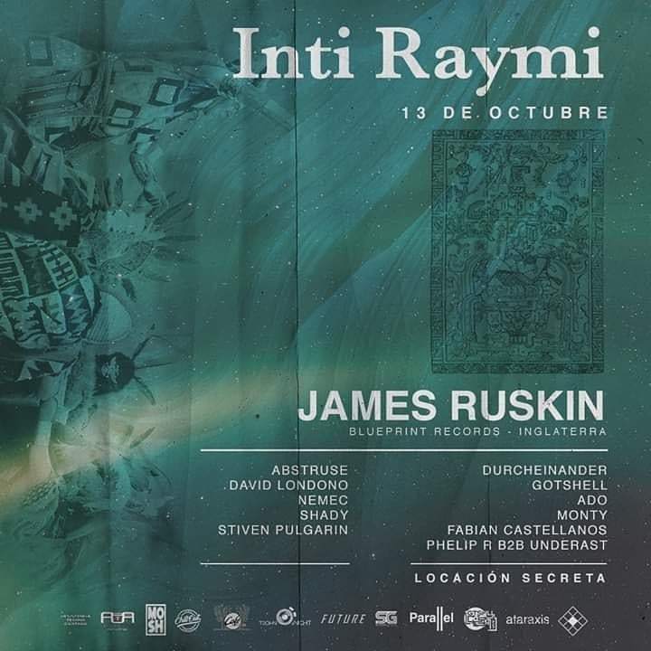 Inti Raymi / Rave / Outdoors / James Ruskin - フライヤー表