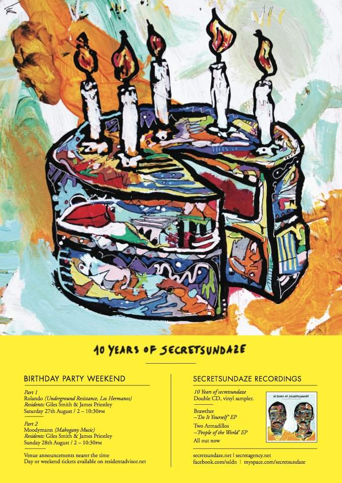 Secretsundaze 10th Birthday Weekend - Part 1 - Roof Party - Página trasera