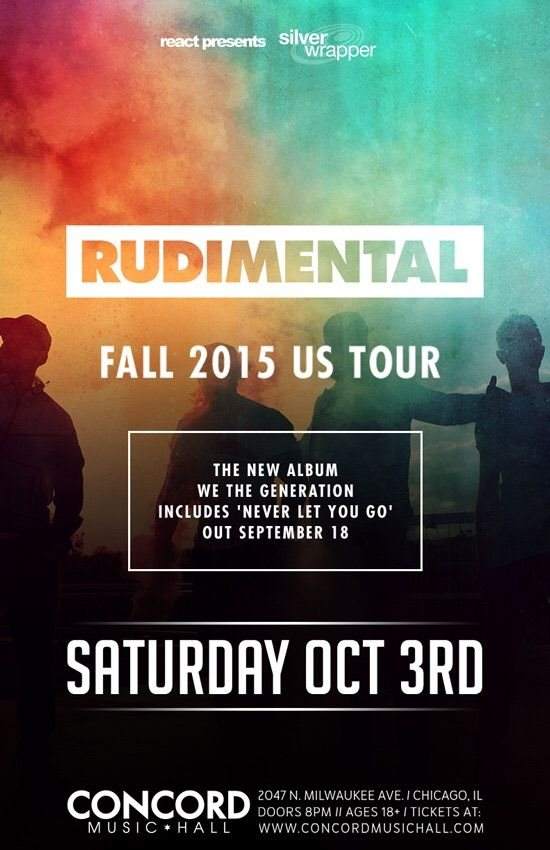 Rudimental Fall 2015 US Tour - フライヤー表