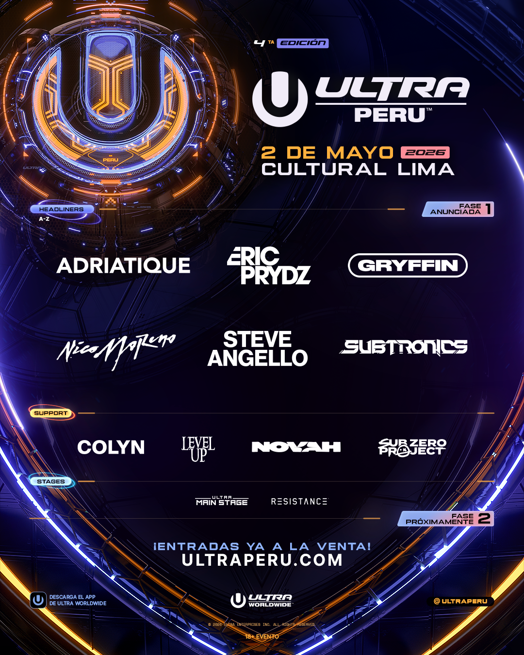 Ultra Perú 2026 en Club Cultural Lima, Perú