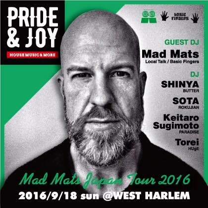 Pride & Joy ~MAD Mats Japan Tour 2016~ - フライヤー表