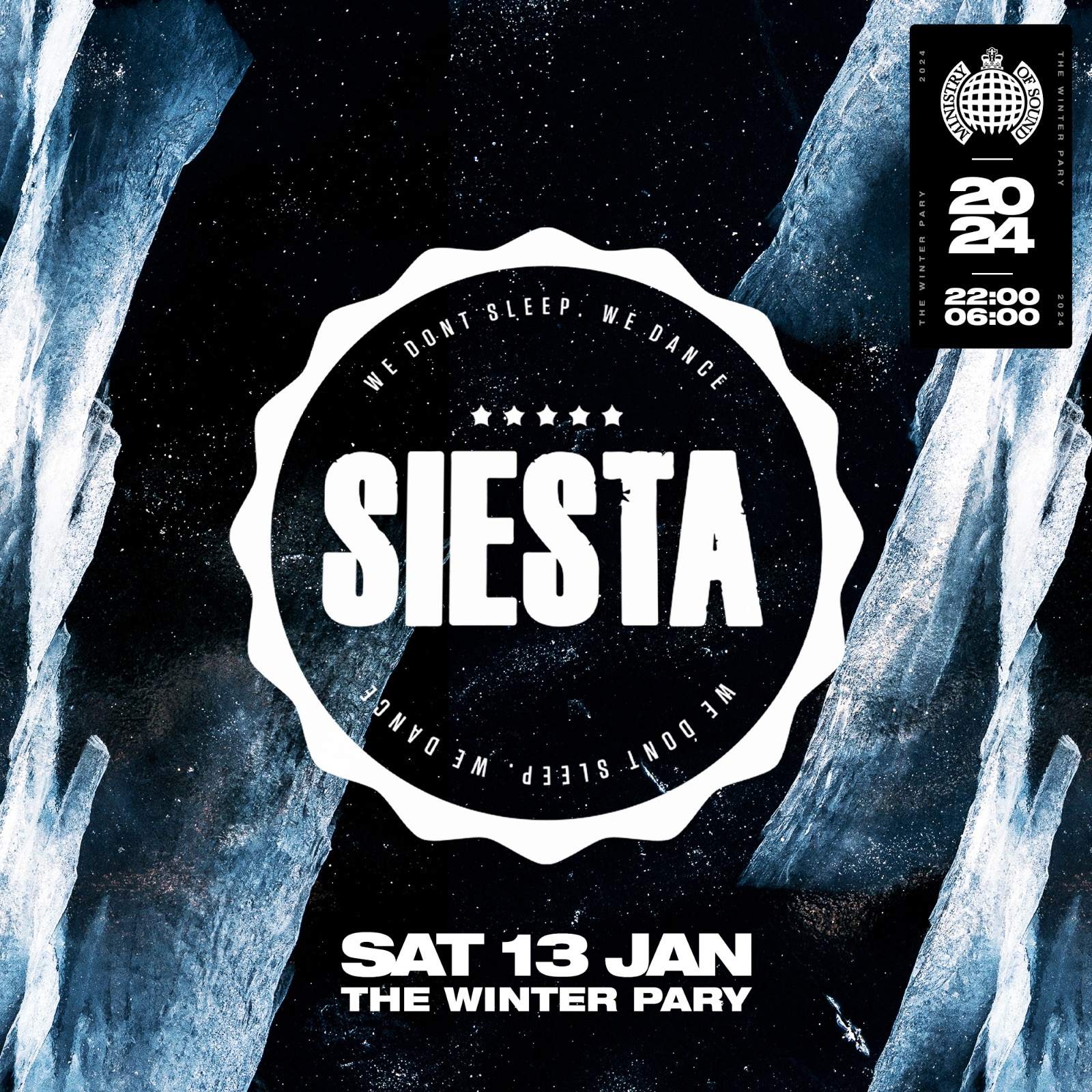 Siesta The Winter Party - フライヤー表