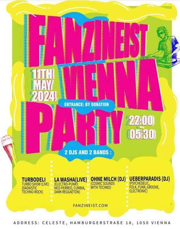 Fanzineist Vienna Party - フライヤー表