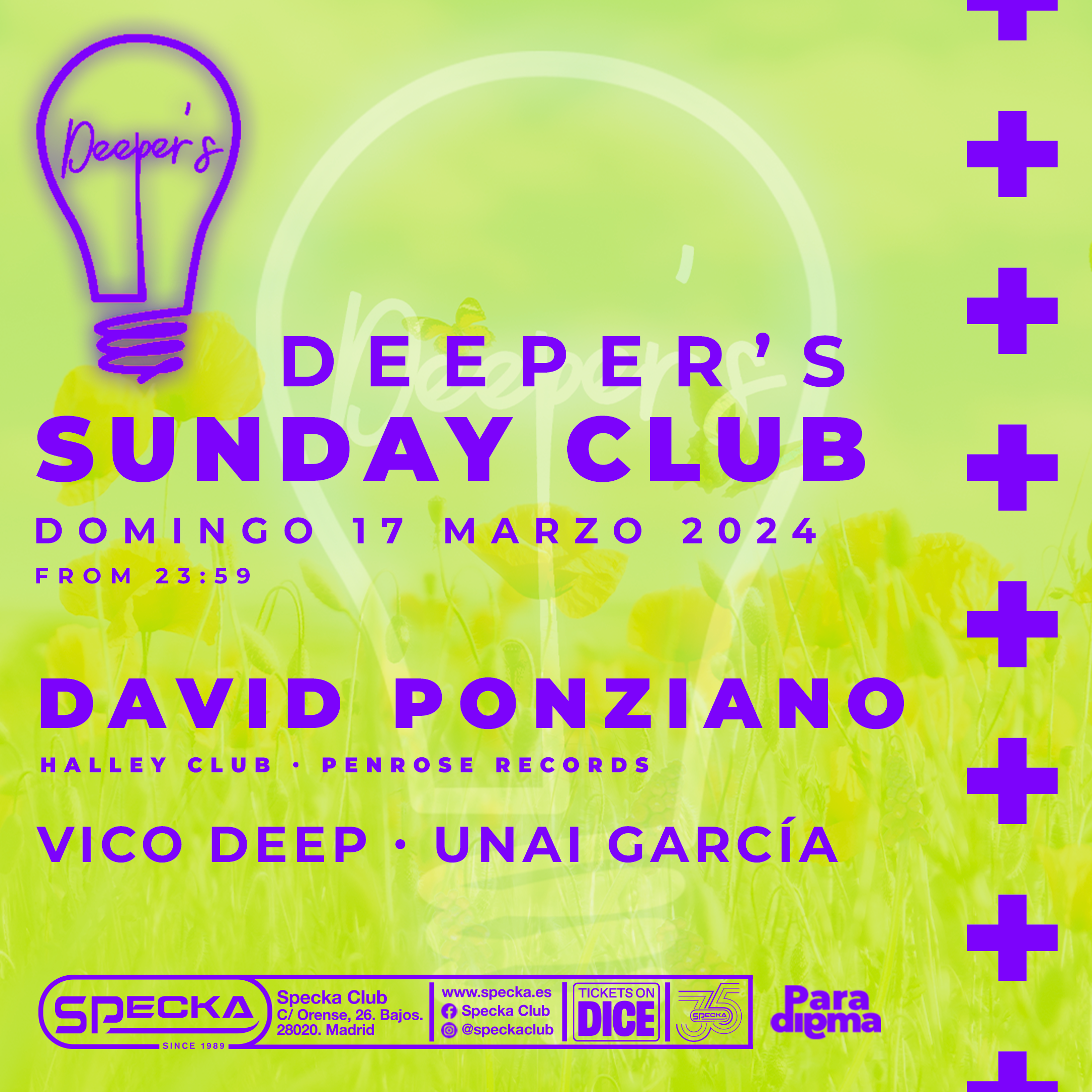 Vico Deep + Unai Garcia + David Ponziano - Deeper´s Sunday Club at Specka,  Madrid