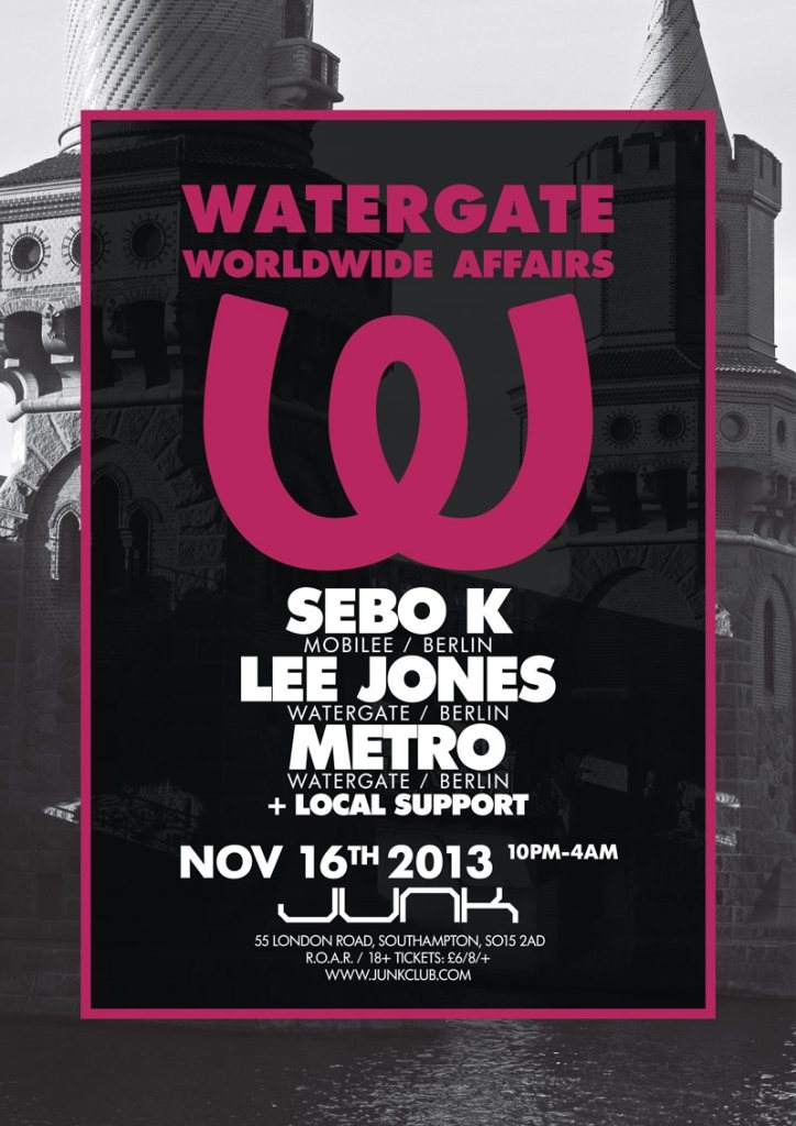 Wearejunk x Watergate World Affairs Feat. Sebo K - Página frontal