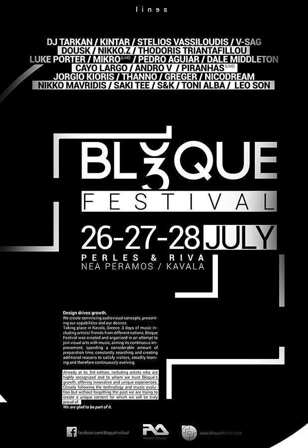 Bloque Festival 2013 - フライヤー表