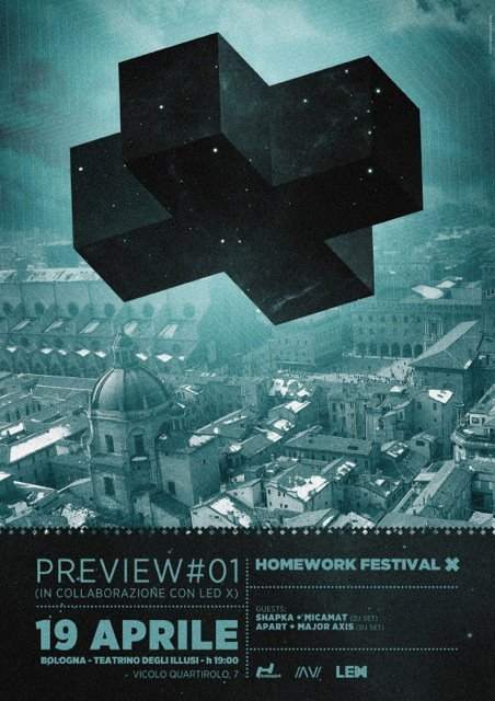 Homework Festival X Preview - フライヤー表
