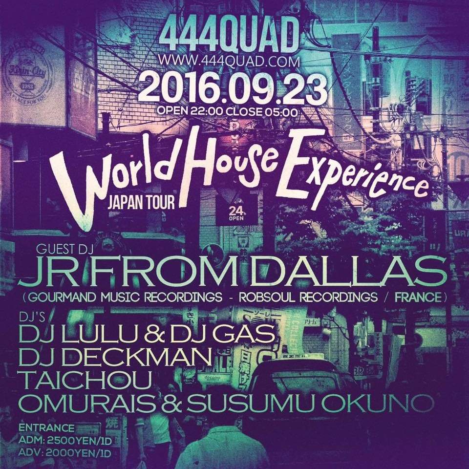 “World House Experience” JR From Dallas Japan Tour - Página frontal