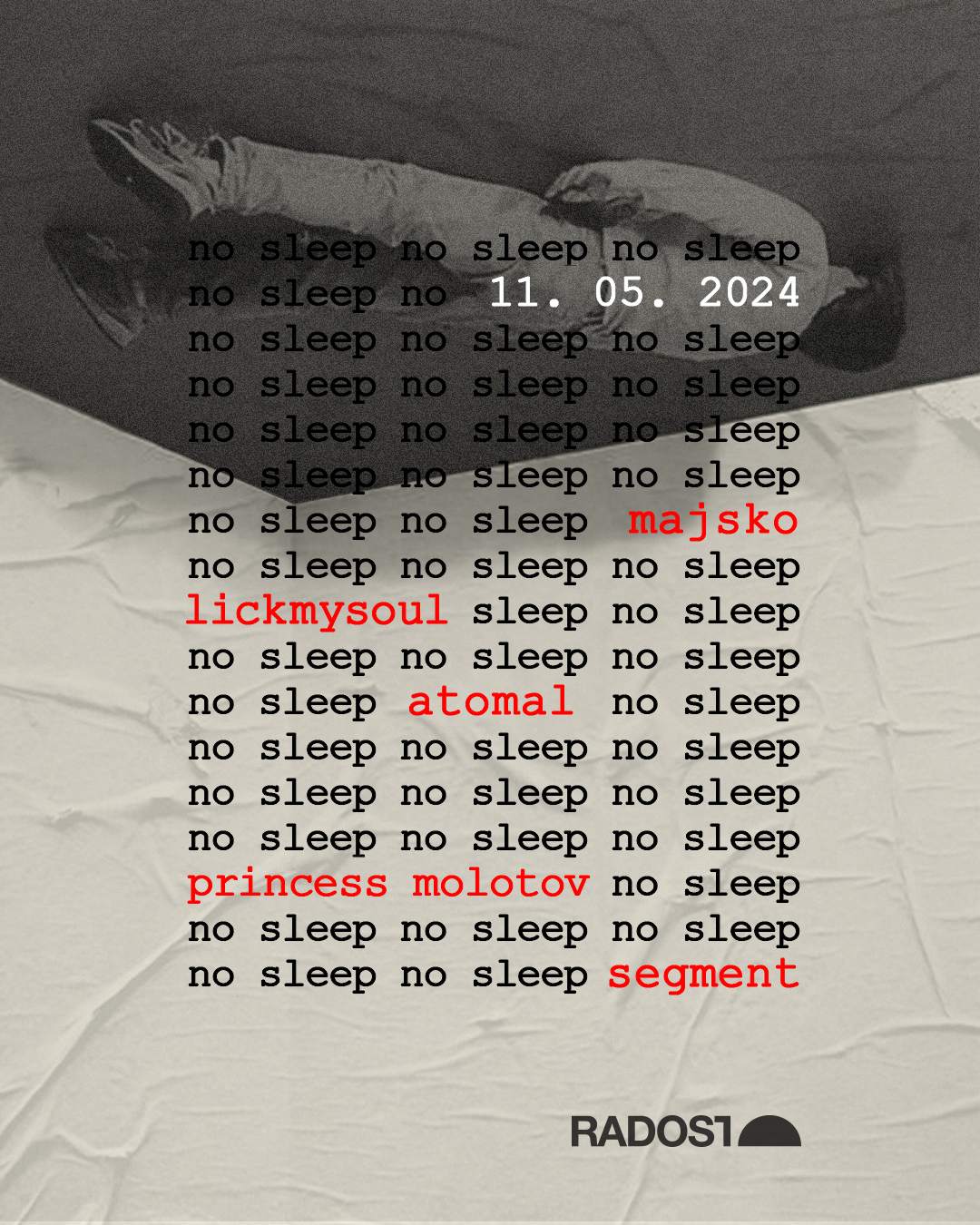 No Sleep - Página frontal