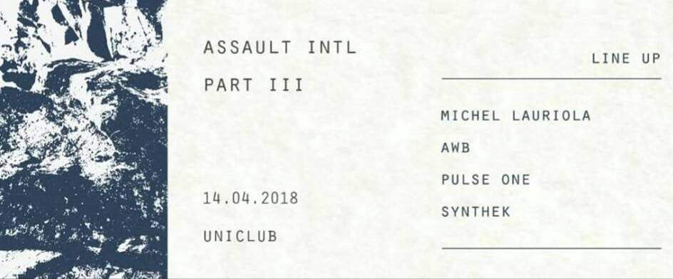 Assault Intl III with Synthek, AWB, M. Lauriola - フライヤー裏