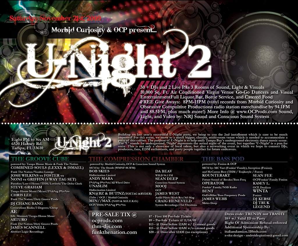 U-Night 2 - Página frontal
