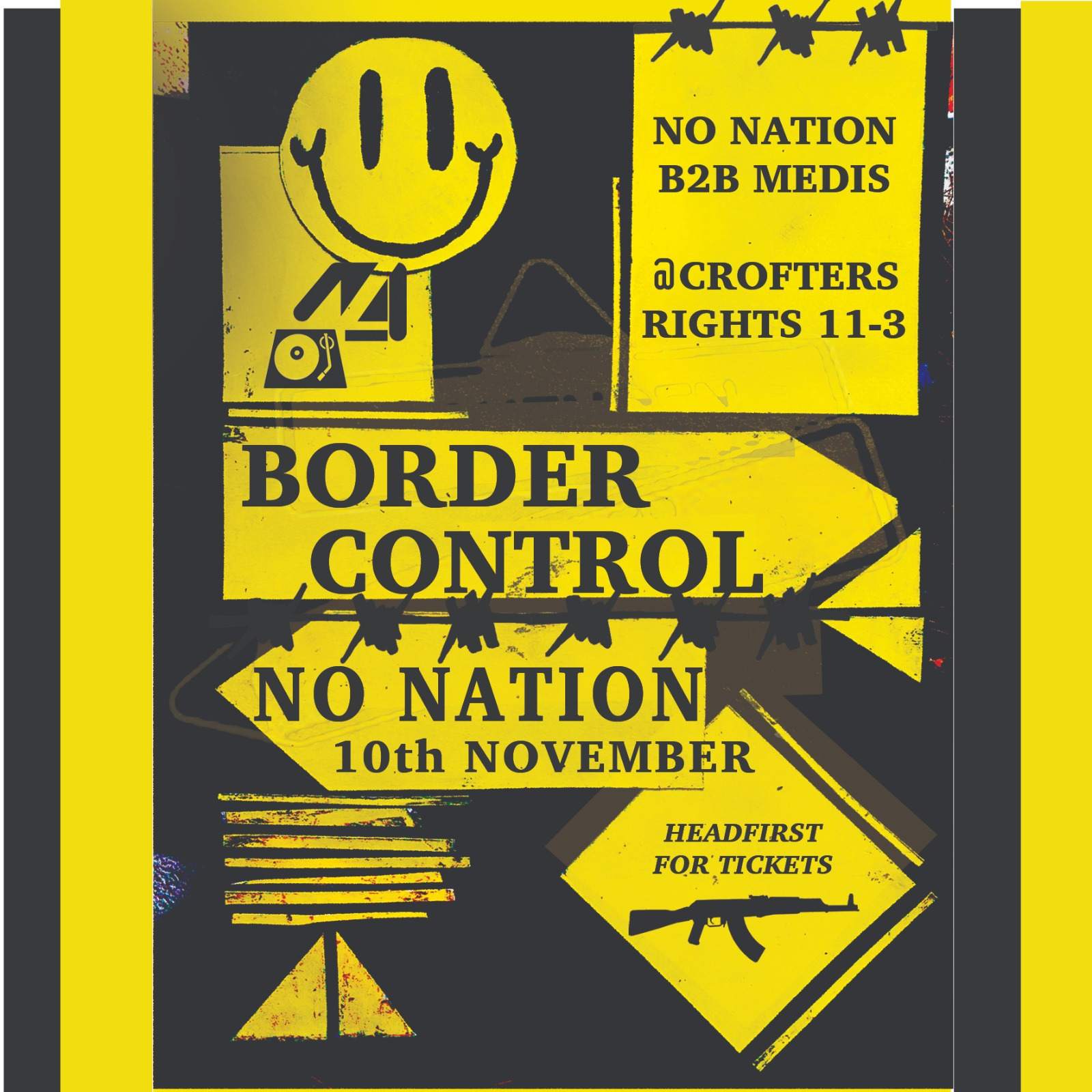 BORDER CONTROL// No Nation B2B MEDIS - フライヤー表