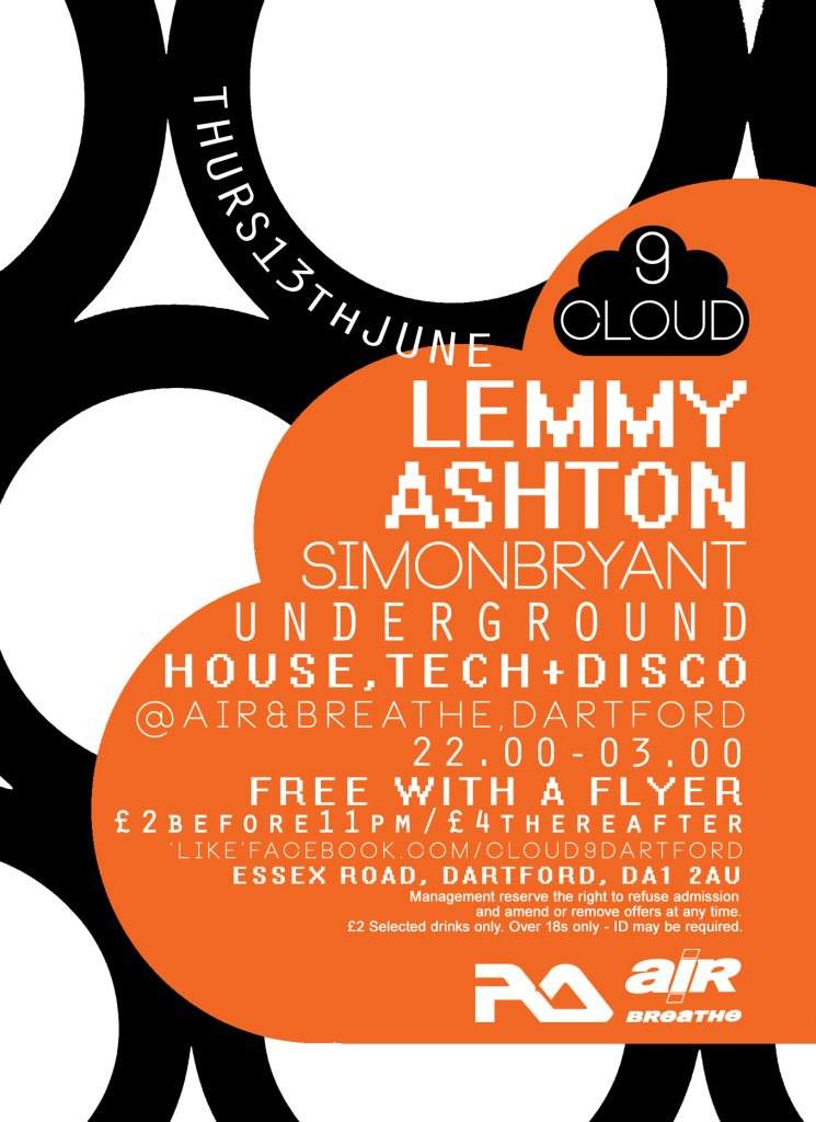 Cloud9 #6 - Lemmy Ashton + Simon Bryant/Suffix - フライヤー裏