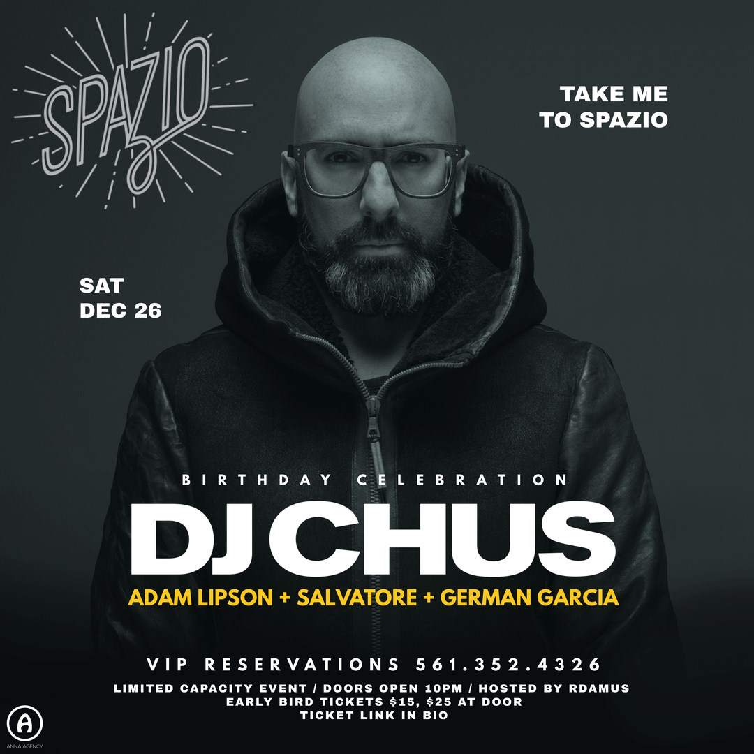 Spazio presents: DJ Chus, Salvatore, German Garcia & Adam Lipson - Página frontal