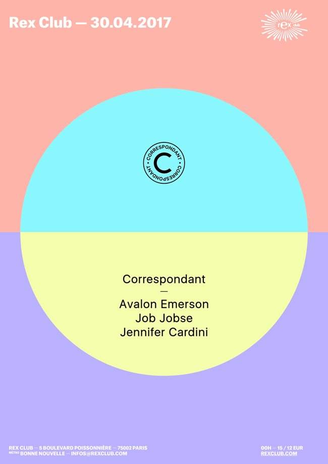 Correspondant: Avalon Emerson, Job Jobse, Jennifer Cardini - フライヤー表