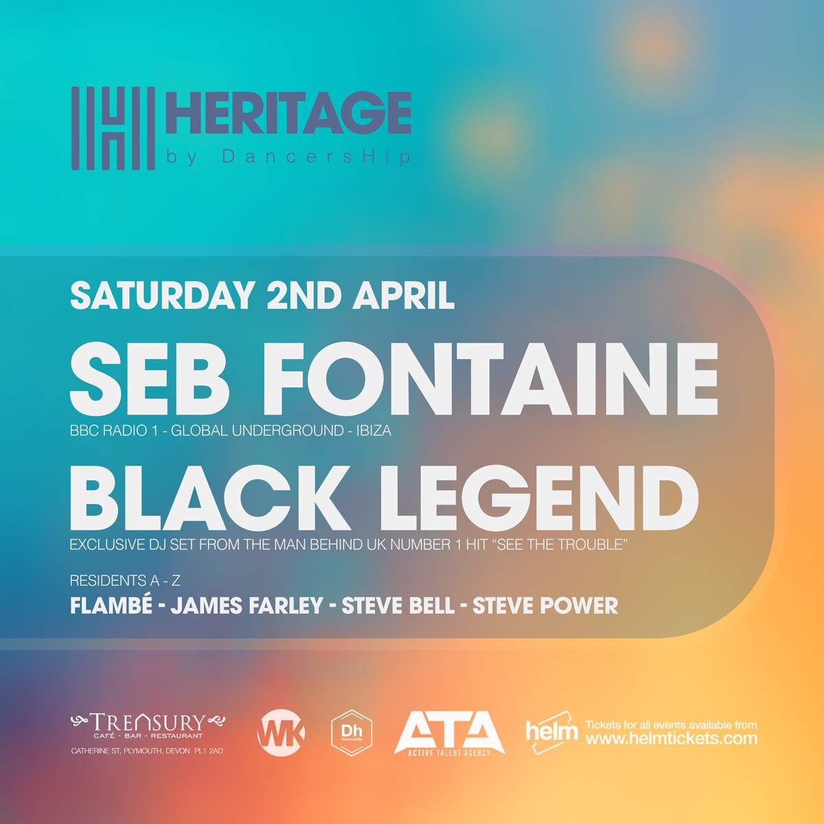 Heritage with Seb Fontaine & Black Legend - フライヤー表