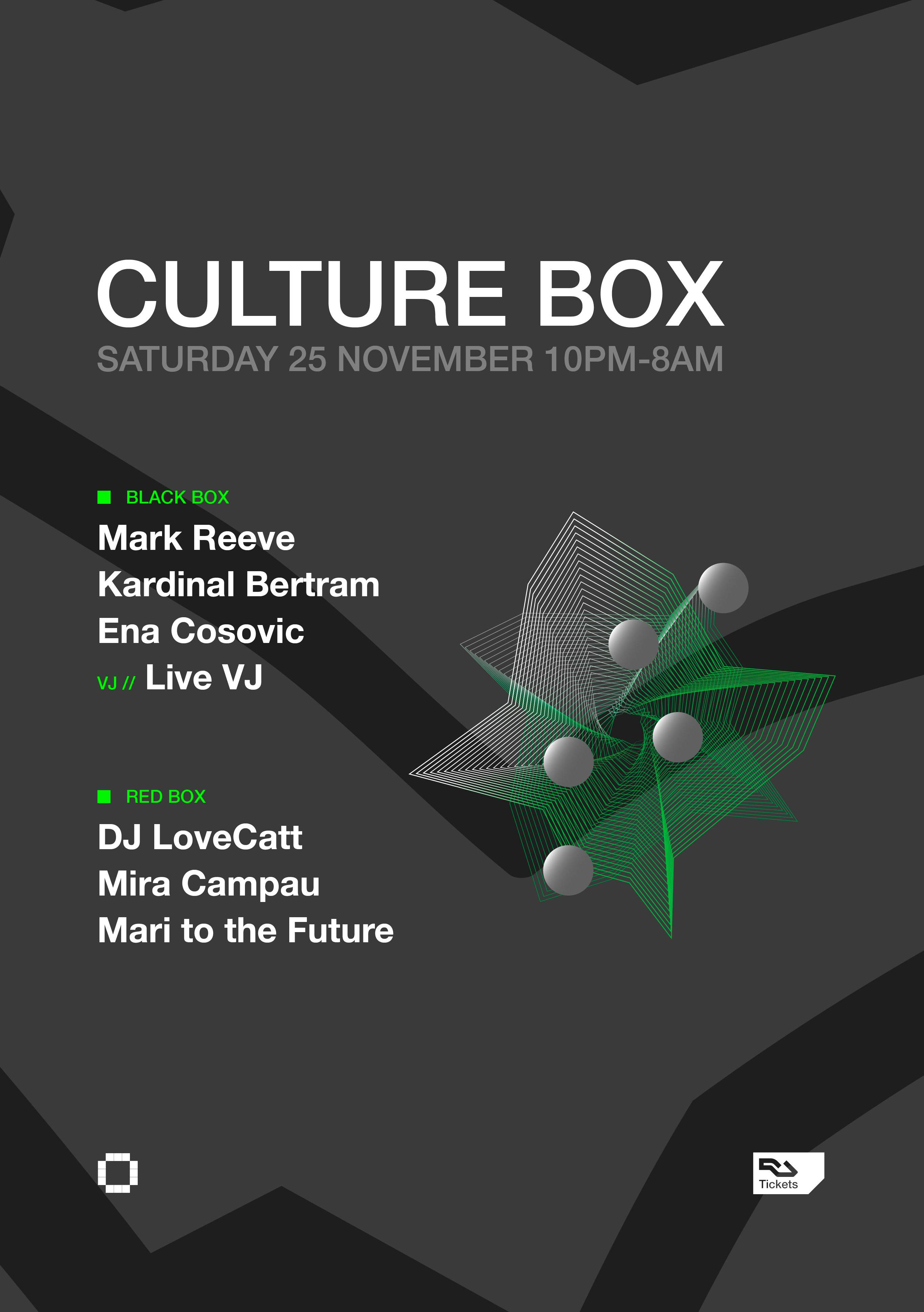 Mark Reeve / Kardinal Bertram / Ena Cosovic / DJ LoveCatt / Mira Campau / Mari to the Future - Página frontal