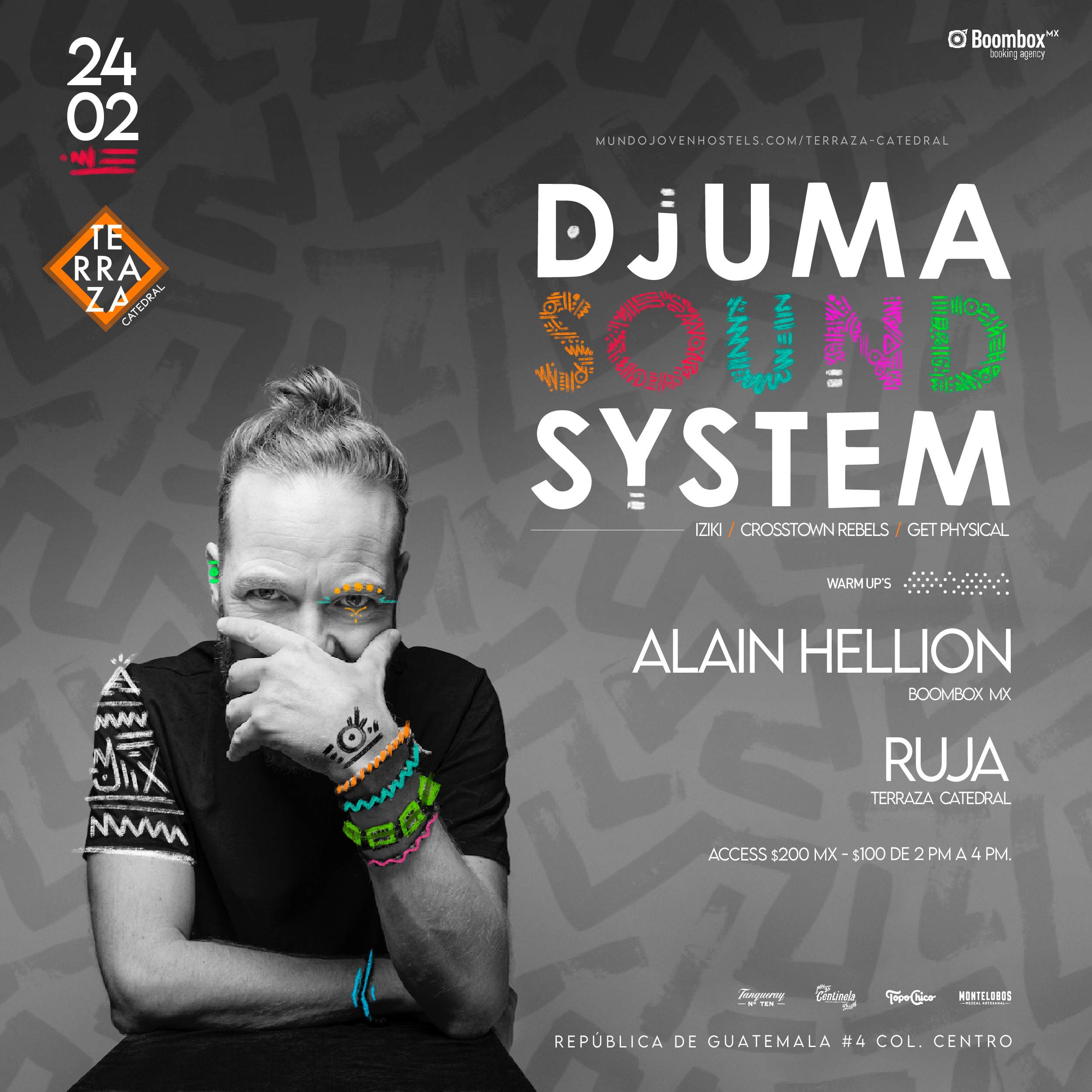 Djuma Soundsystem + Alain Hellion + RUJA - フライヤー裏