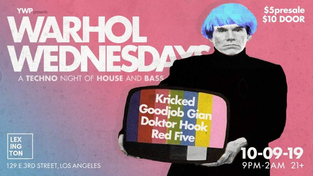 Warhol Wednesdays: kricked, Goodjob Gian, Doktor Hook, Red Five - Página frontal