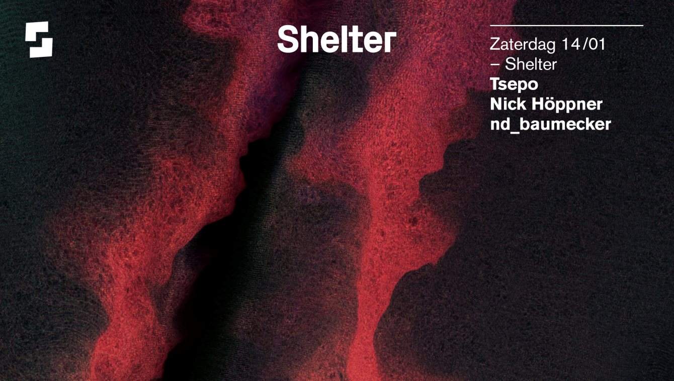 Shelter; Tsepo, Nick Höppner, nd_baumecker - Página frontal