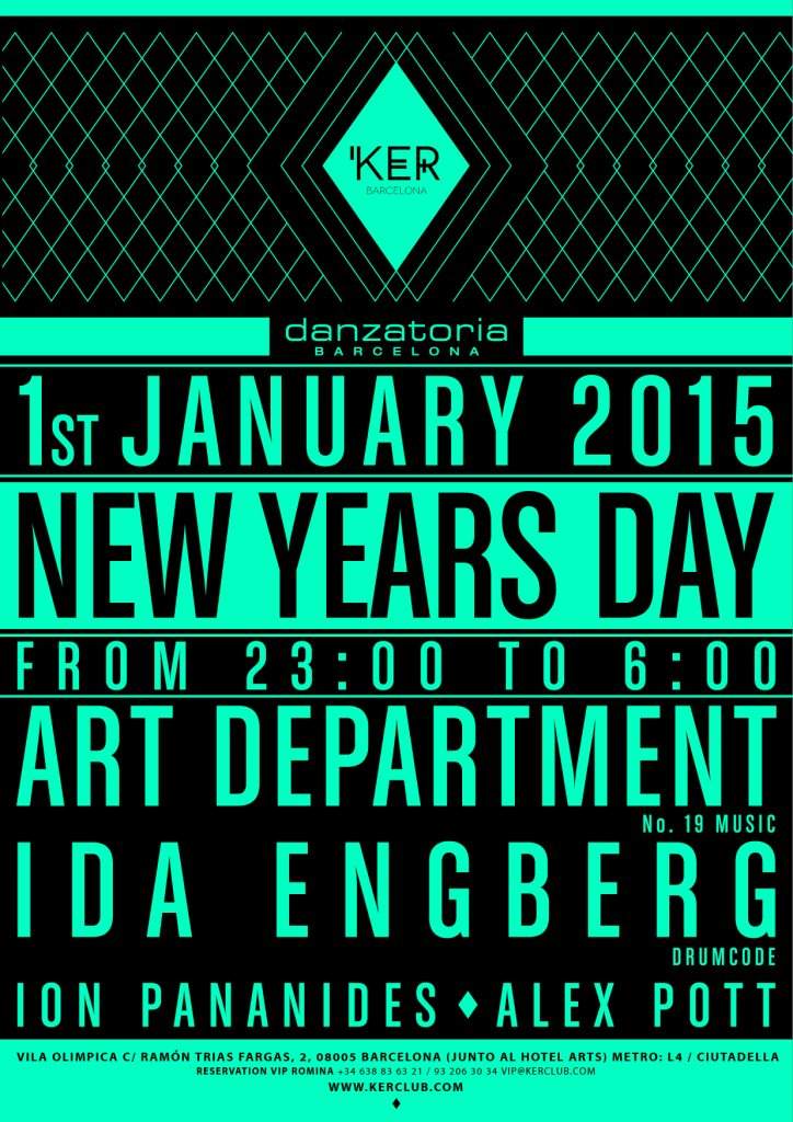 KER presents NYD Party with Art Department & Ida Engberg - Página frontal