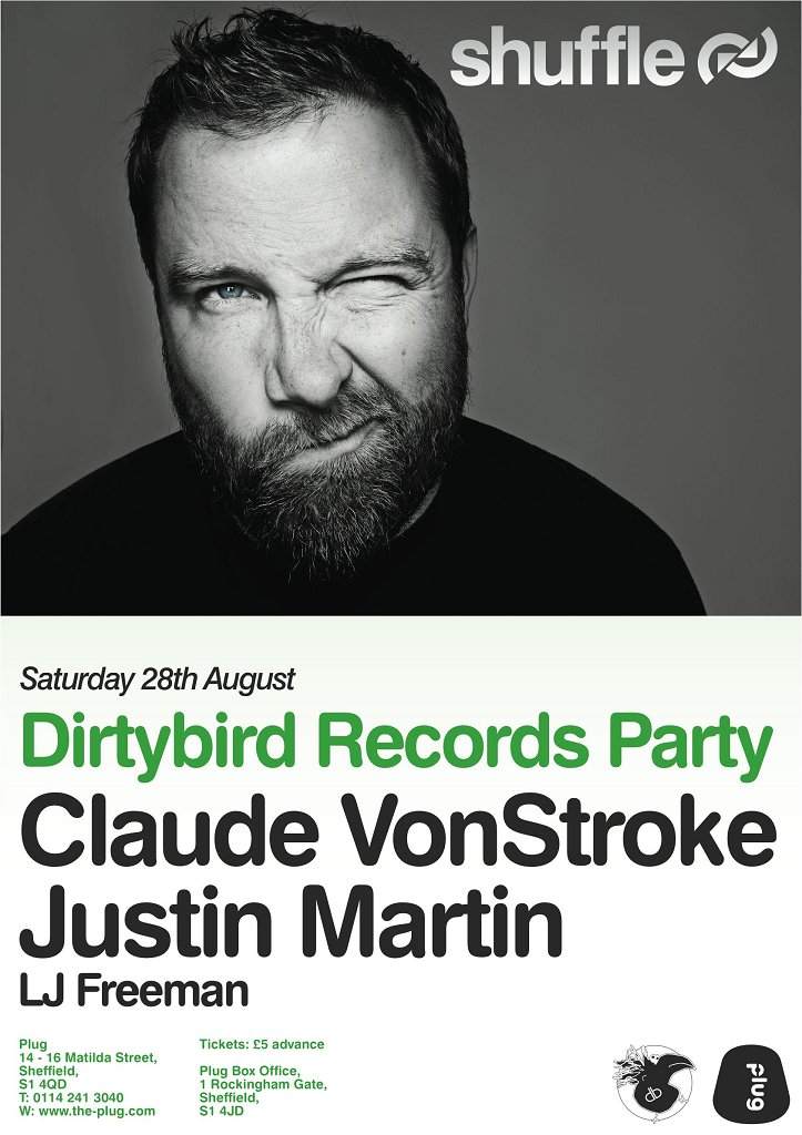 Shuffle presents Dirtybird Records Party with Claude Vonstroke, Justin Martin - Página frontal