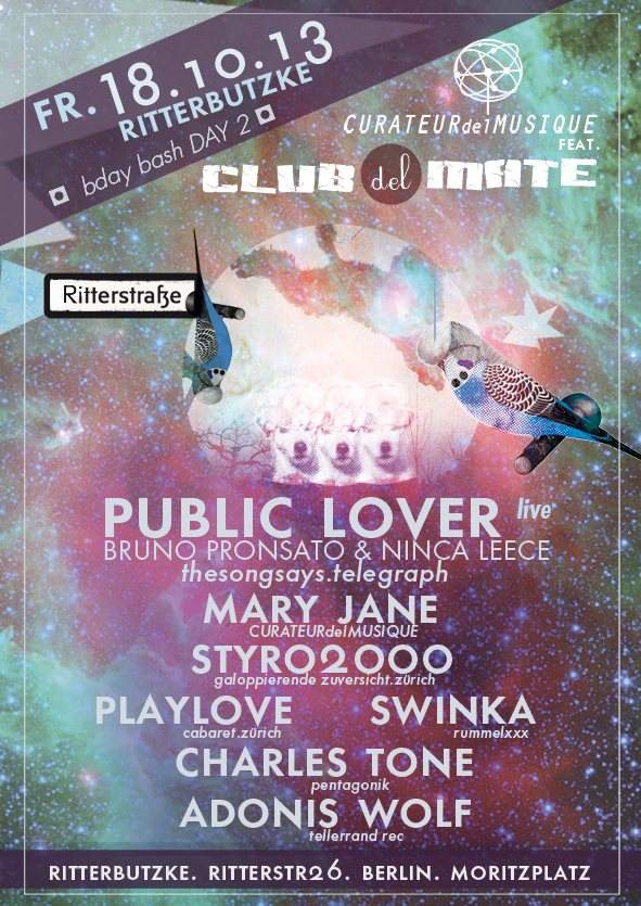 Curateur del Musique Feat. Clubdelmate with Public Lover - Página trasera