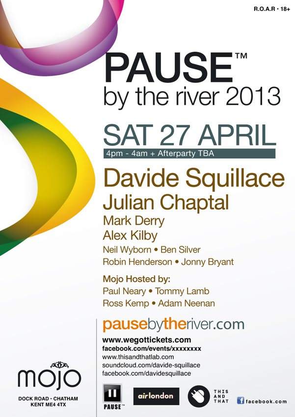 PAUSE™ By The River 2013 with Davide Squillace - Página frontal