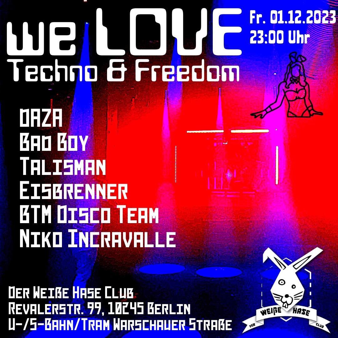 We Love / Freedom & Techno - Página frontal