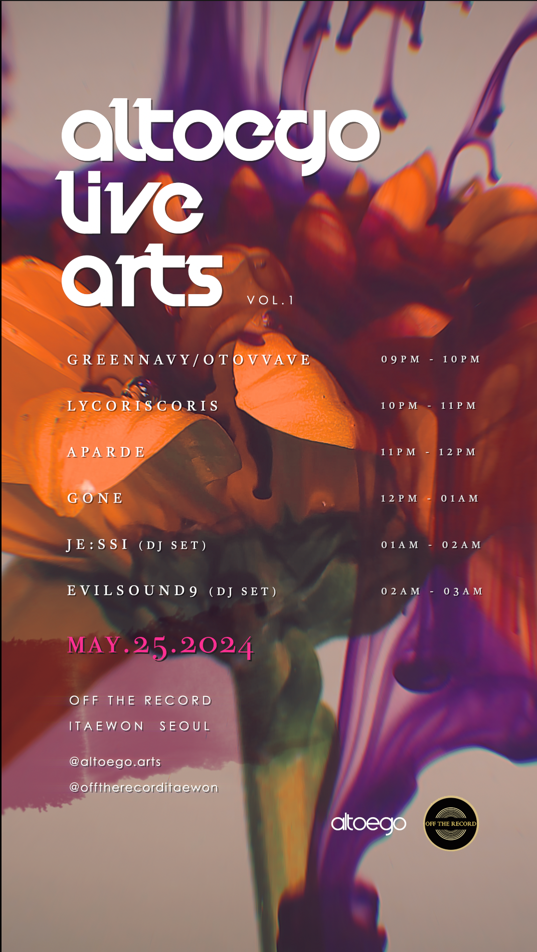 ALTOEGO LIVE ARTS Vol.1 - Página frontal