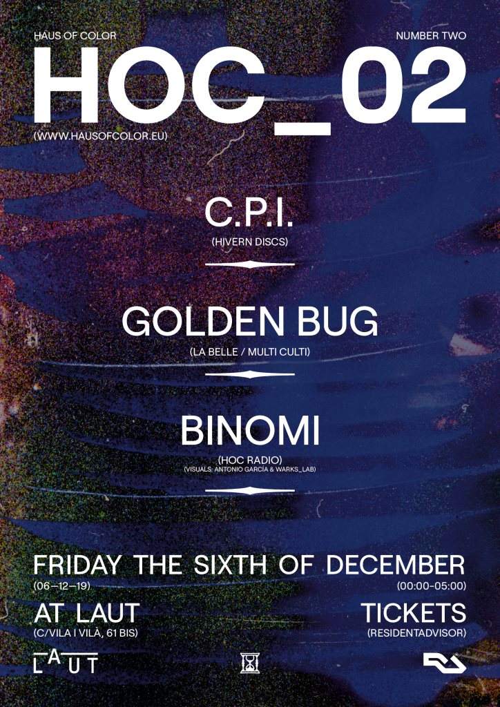 Hoc_02 - C.P.I. / Golden Bug / Binomi - フライヤー表