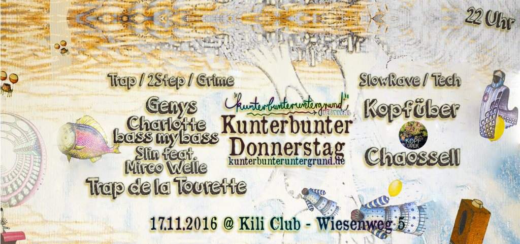 Kunterbunter Donnerstag - Trap & Slowrave - Página frontal