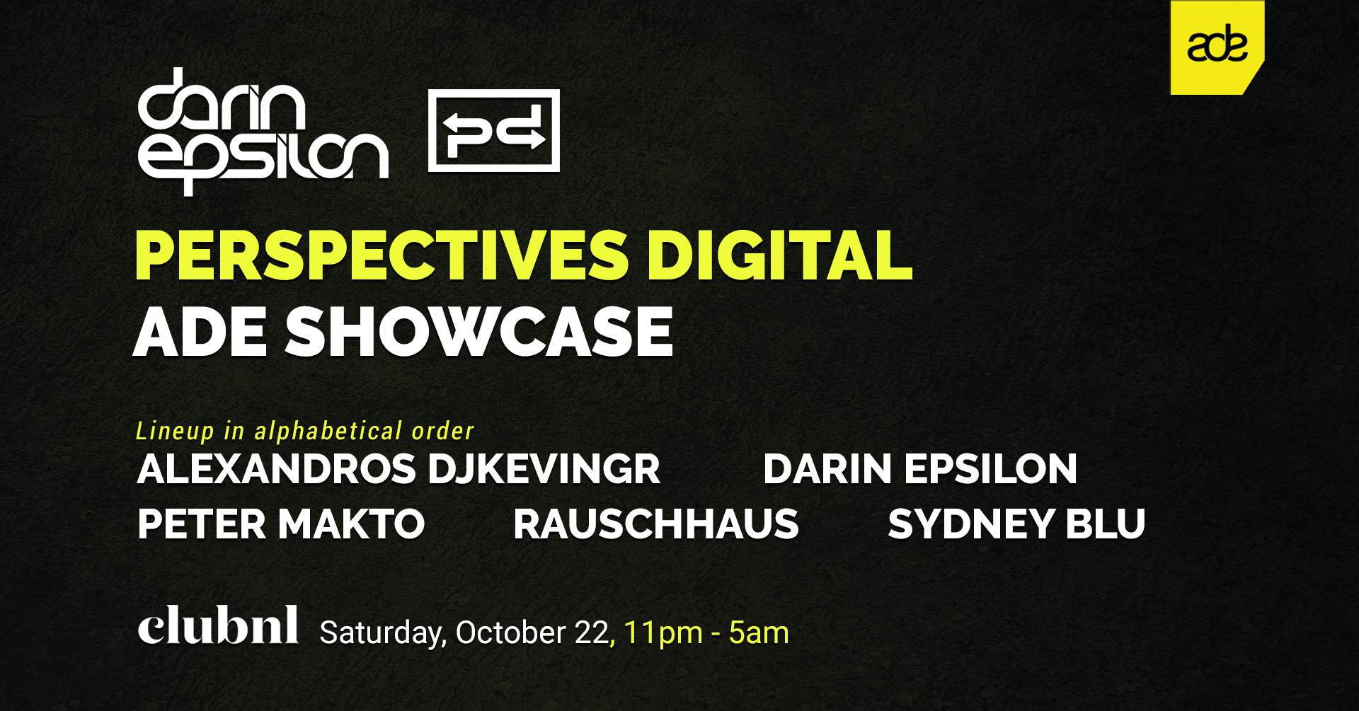 Darin Epsilon presents Perspectives Digital ADE Showcase - Página frontal