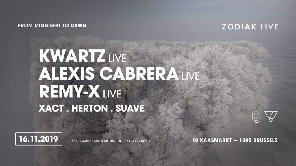 ZODIAK Live with Kwartz & Alexis Cabrera - フライヤー表