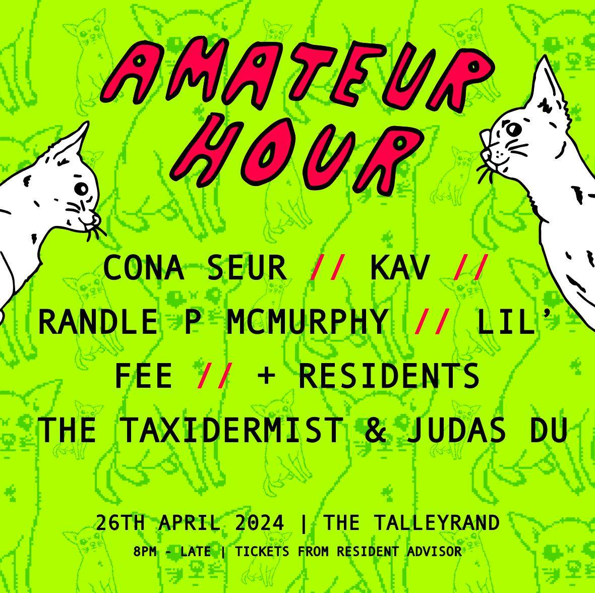 Amateur Hour Talleyrand Special - Flyer front