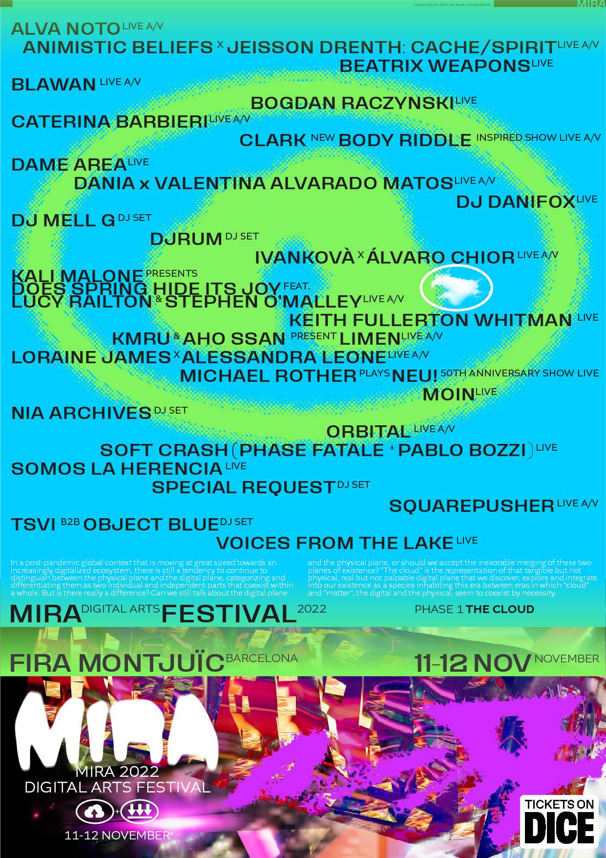 MIRA Festival 2022 - フライヤー裏