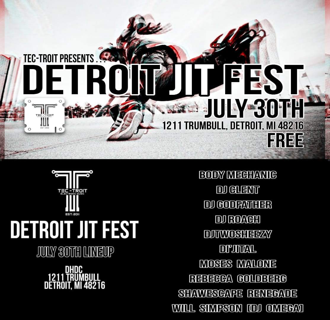 Detroit JiT Festival - フライヤー表