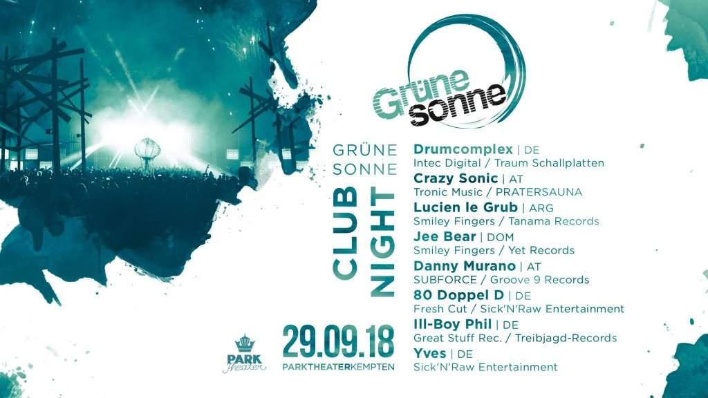 Grüne Sonne / Clubnight / Kempten - フライヤー表