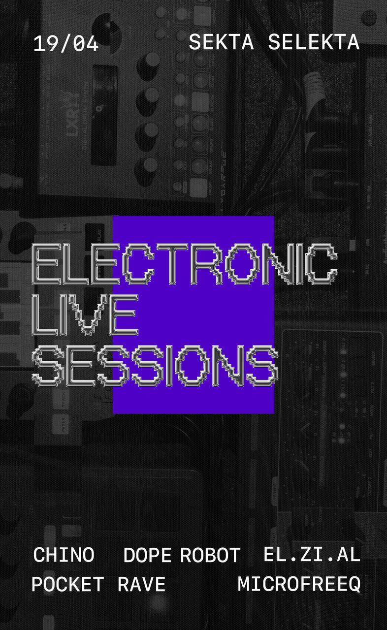 Electronic Live Sessions - フライヤー表