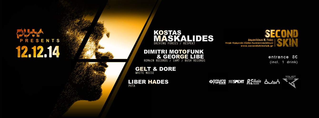 P.U.T.A. presents Kostas Maskalides - フライヤー裏
