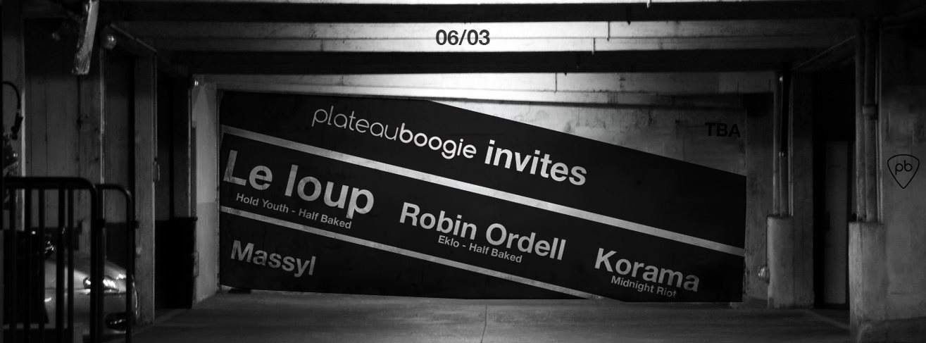 Plateau Boogie Invites Le Loup, Robin Ordell & Korama - Página frontal