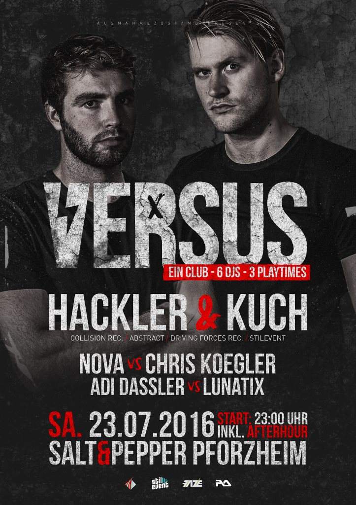 Ausnahmezustand presents Versus with Hackler & Kuch and Support - Página frontal