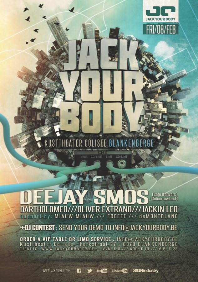 Jack Your Body Invites DJ Smos - フライヤー表