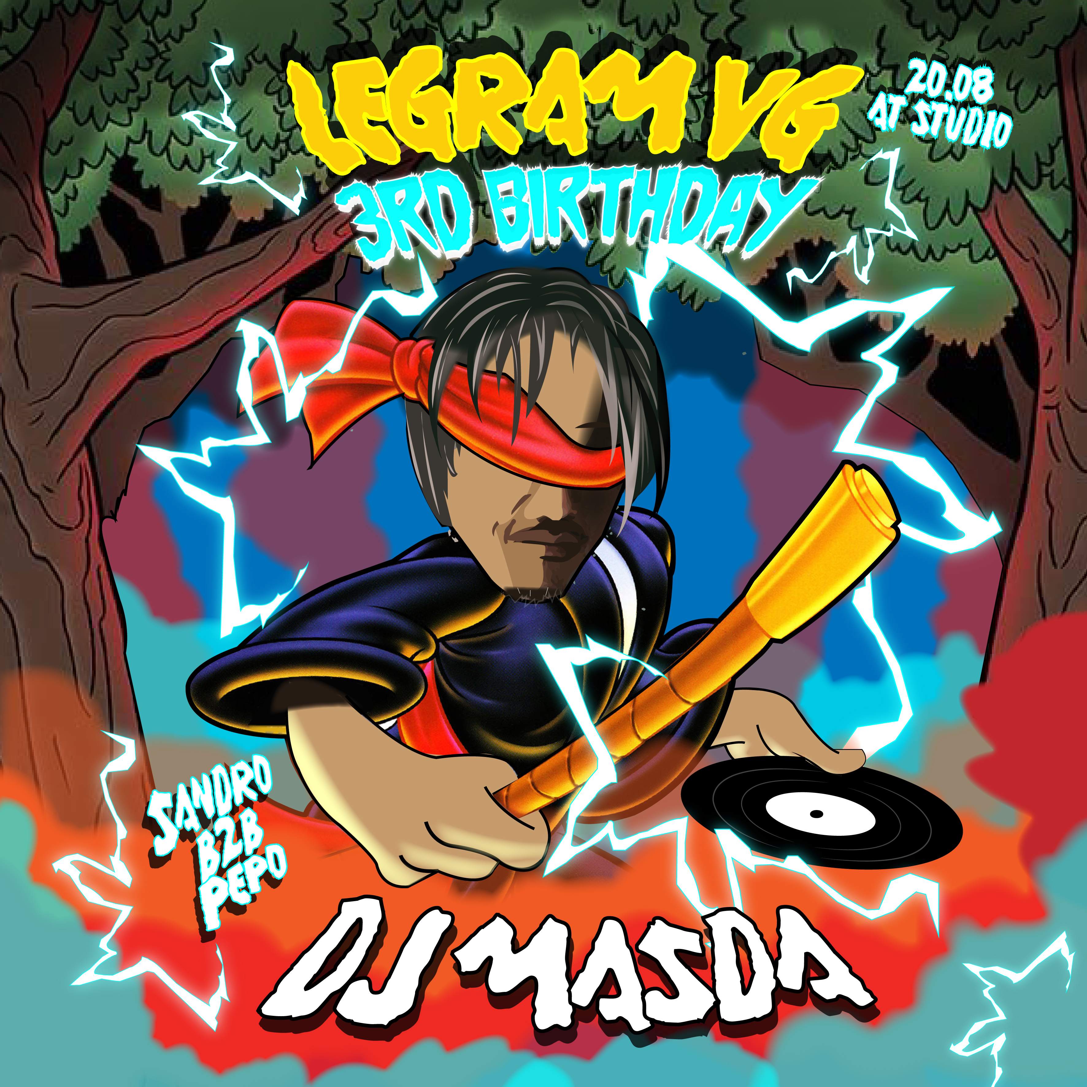 LEGRAM VG 3rd Birthday with DJ MASDA - フライヤー表