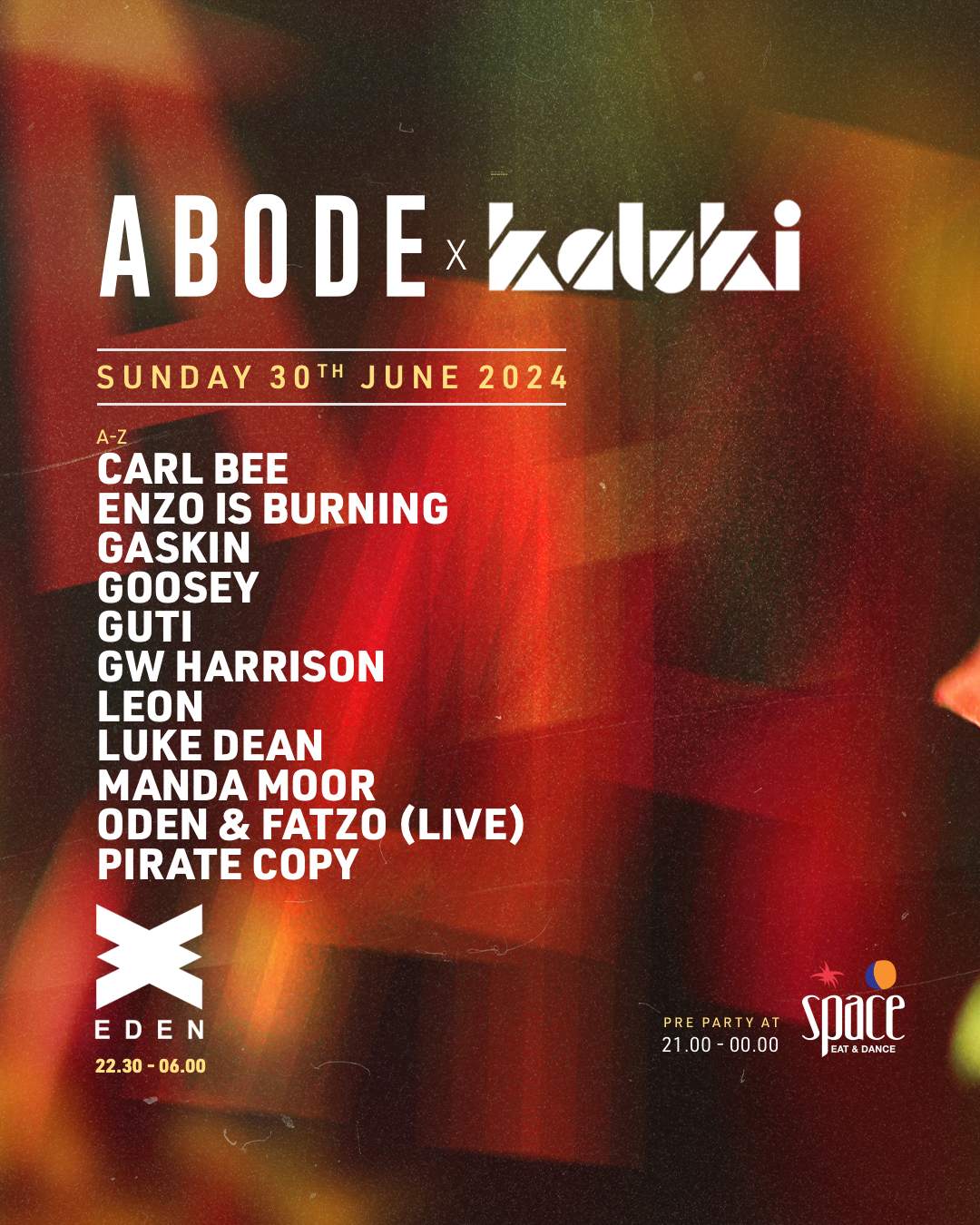 ABODE X Kaluki Sundays - June 30th at Eden, Ibiza