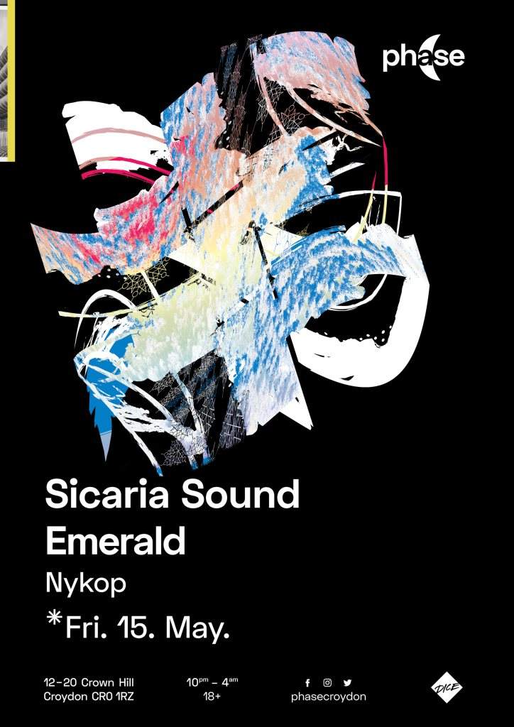 Phase: Emerald & Sicaria Sound - フライヤー表