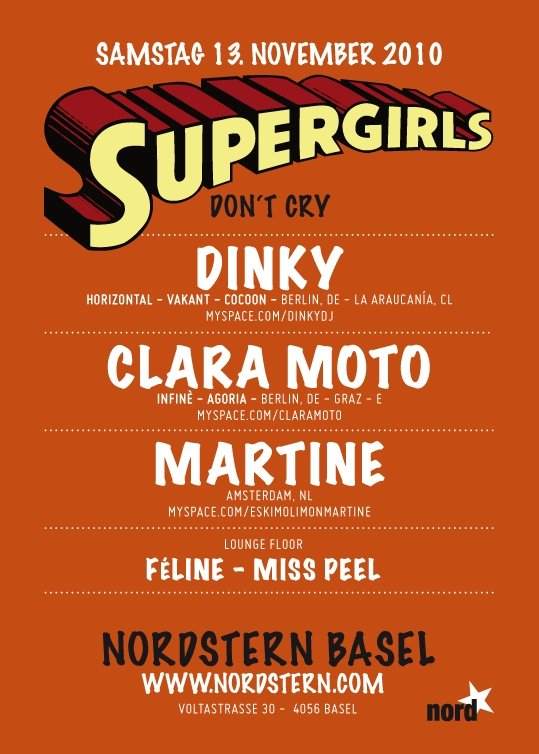 Supergirls featuring Dinky, Clara Moto & Martine - Página trasera