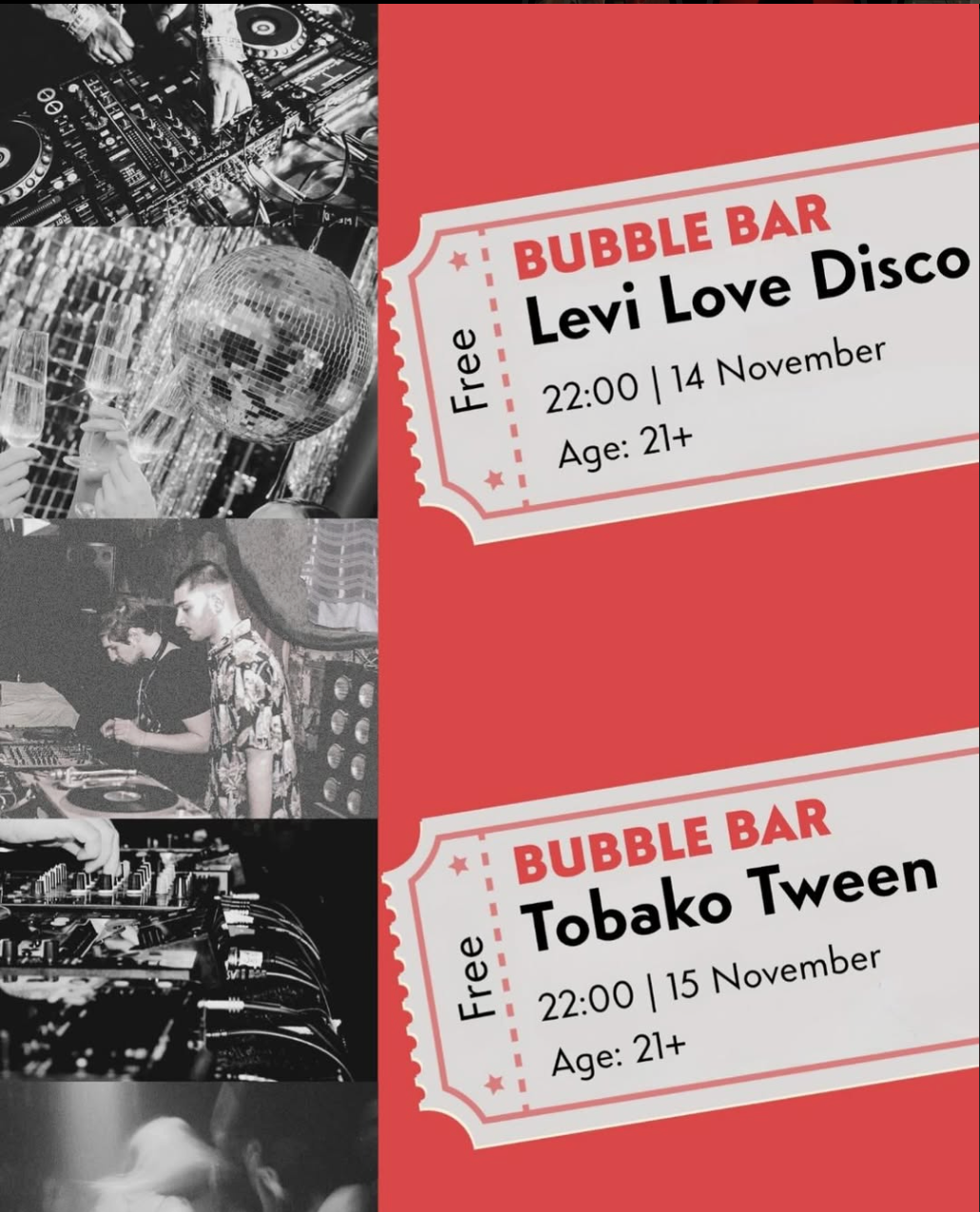 AFISHA BAR PRESENTS: LEVI LOVE DISCO at TBA - AFISHA, Tbilisi