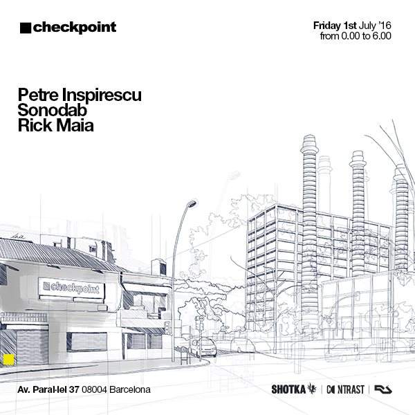 Checkpoint ■ New Location Opening w Petre Inspirescu, Sonodab, Rick Maia - Página trasera