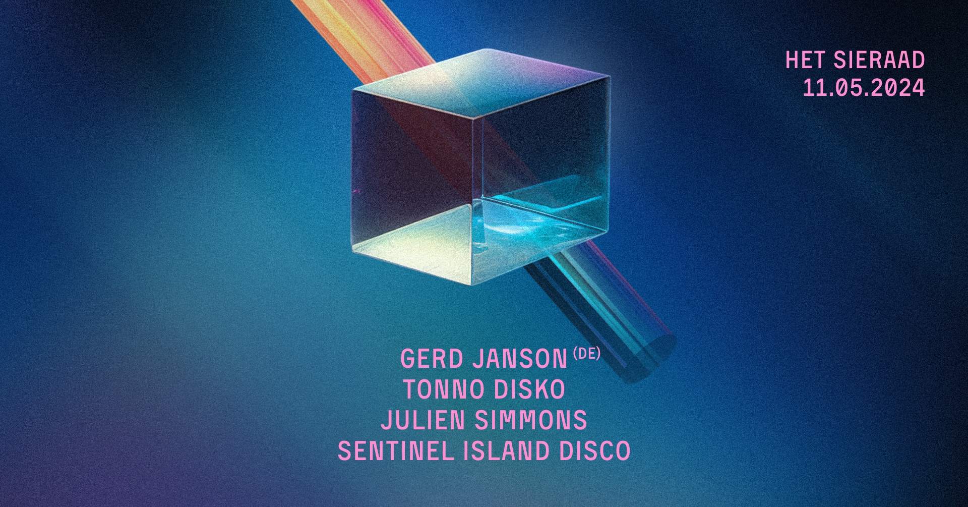 Gerd Janson - Tonno Disko - Julien Simmons - Sentinel Island Disco - フライヤー表